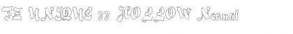 Download FZ UNIQUE 33 HOLLOW Font