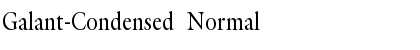 Download Galant-Condensed Normal Font