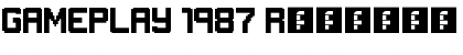 Download GAMEPLAY 1987 Font