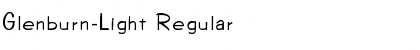 Download Glenburn-Light Regular Font