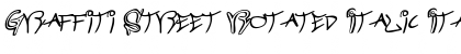 Download Graffiti Street Rotated Italic Font