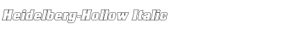 Download Heidelberg-Hollow Italic Font