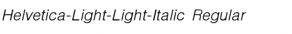 Download Helvetica-Light-Light-Italic Font