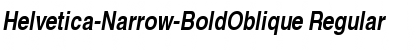 Download Helvetica-Narrow-BoldOblique Regular Font