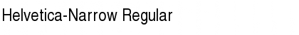 Download Helvetica-Narrow Regular Font