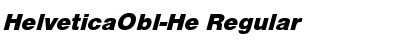 Download HelveticaObl-He Regular Font