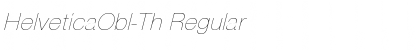 Download HelveticaObl-Th Regular Font