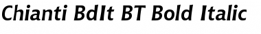 Download Chianti BdIt BT Bold Italic Font