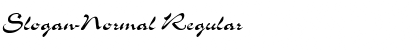 Download Slogan-Normal Regular Font