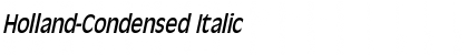 Download Holland-Condensed Italic Font