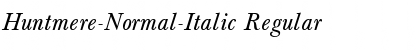 Download Huntmere-Normal-Italic Regular Font