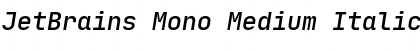 Download JetBrains Mono Medium Italic Font