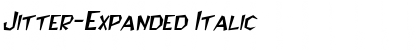 Download Jitter-Expanded Italic Font