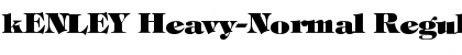 Download kENLEY Heavy-Normal Regular Font