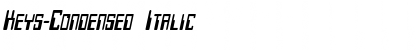 Download Keys-Condensed Italic Font