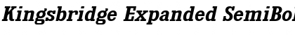 Download Kingsbridge Expanded SemiBold Italic Font