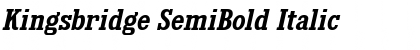 Download Kingsbridge SemiBold Italic Font