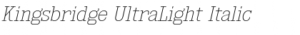 Download Kingsbridge UltraLight Italic Font