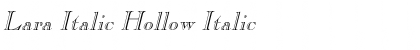 Download Lara Italic Hollow Italic Font