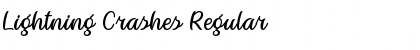 Download Lightning Crashes Regular Font Title Preview