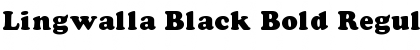 Download Lingwalla Black Bold Regular Font Title Preview