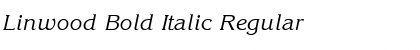 Download Linwood Bold Italic Regular Font Title Preview