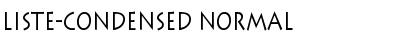 Download Liste-Condensed Normal Font Title Preview