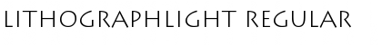 Download LithographLight Regular Font Title Preview