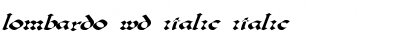 Download Lombardo Wd Italic Italic Font Title Preview
