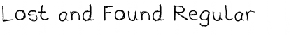 Download Lost and Found Regular Font Title Preview