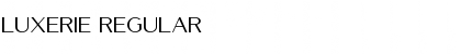 Download Luxerie Regular Font Title Preview