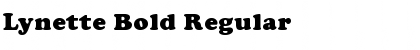Download Lynette Bold Regular Font Title Preview