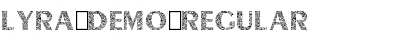 Download Lyra Demo Regular Font Title Preview
