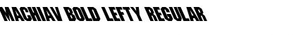 Download Machiav Bold Lefty Font