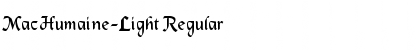 Download MacHumaine-Light Font
