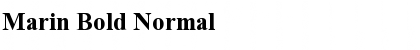 Download Marin Bold Normal Font