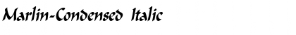 Download Marlin-Condensed Italic Font