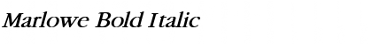 Download Marlowe Bold Italic Font