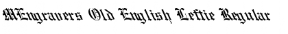 Download MEngravers Old English Leftie Regular Font