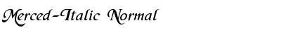 Download Merced-Italic Normal Font