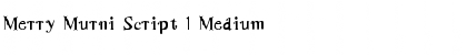 Download Merry Murni Script 1 Medium Font
