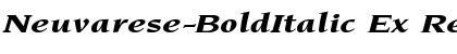 Download Neuvarese-BoldItalic Ex Regular Font