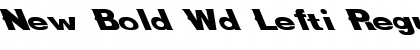 New Bold Wd Lefti Font