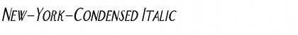 Download New-York-Condensed Italic Font