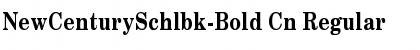 Download NewCenturySchlbk-Bold Cn Regular Font
