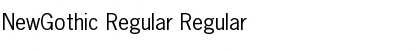 Download NewGothic Regular Regular Font