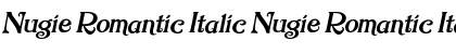 Download Nugie Romantic Italic Nugie Romantic Italic Font