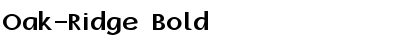 Download Oak-Ridge Bold Font