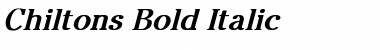 Download Chiltons Bold Italic Regular Font