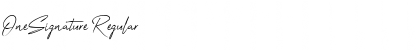 Download OneSignature Font Download OneSignature Font